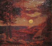 Albert Pinkham Ryder The Lovers' Boat oil on canvas